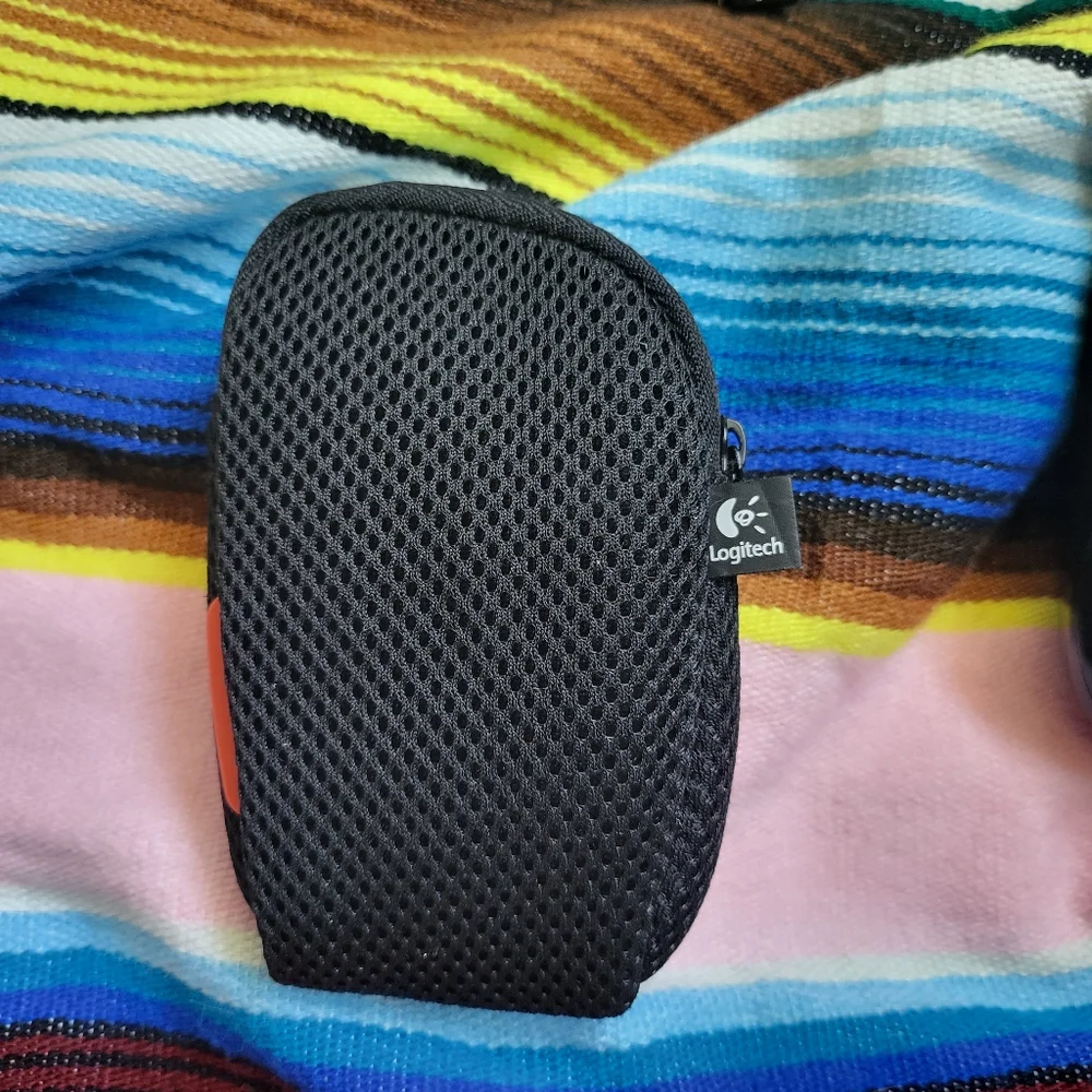 Logitech Black M510 Wireless Bluetooth Mouse with Padded Mesh Case